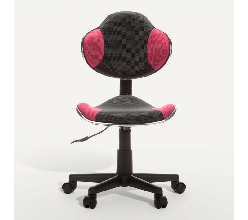 Chaise Pivotante Pour Des Enfants Kiddy Gti-2 Tissu Gris/rose Sans Accoudoirs