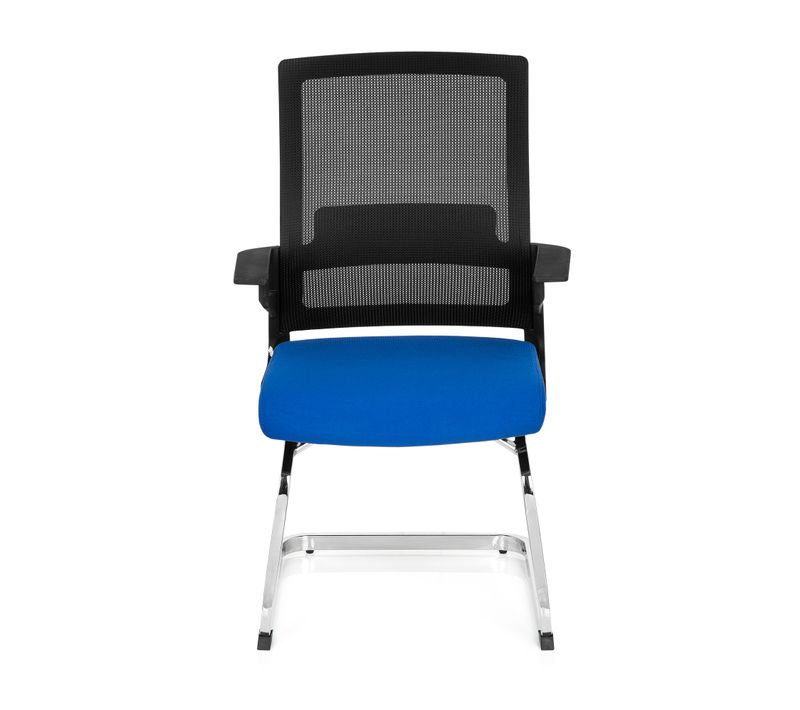 Chaises Cantilever Inventor V Tissu / Tissu Maille Noir/bleu Accoudoirs Compris