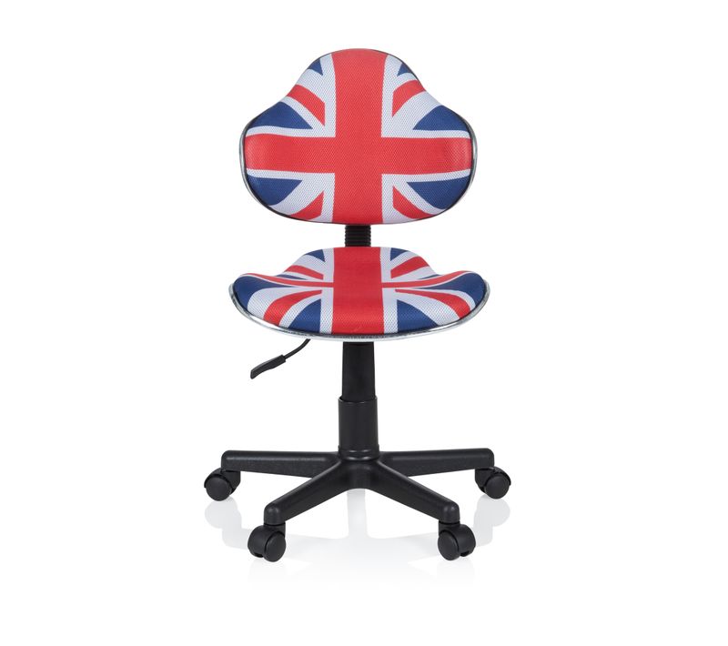 Chaise Pivotante Pour Des Enfants Kiddy Gti-2 Tissu Bleu/rouge/blanc Sans Accoudoirs