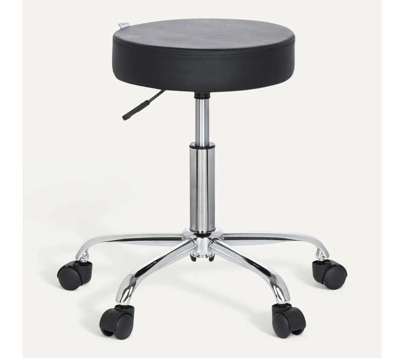 Tabouret Pivotant Operator Ii Simili Noir Sans Accoudoirs