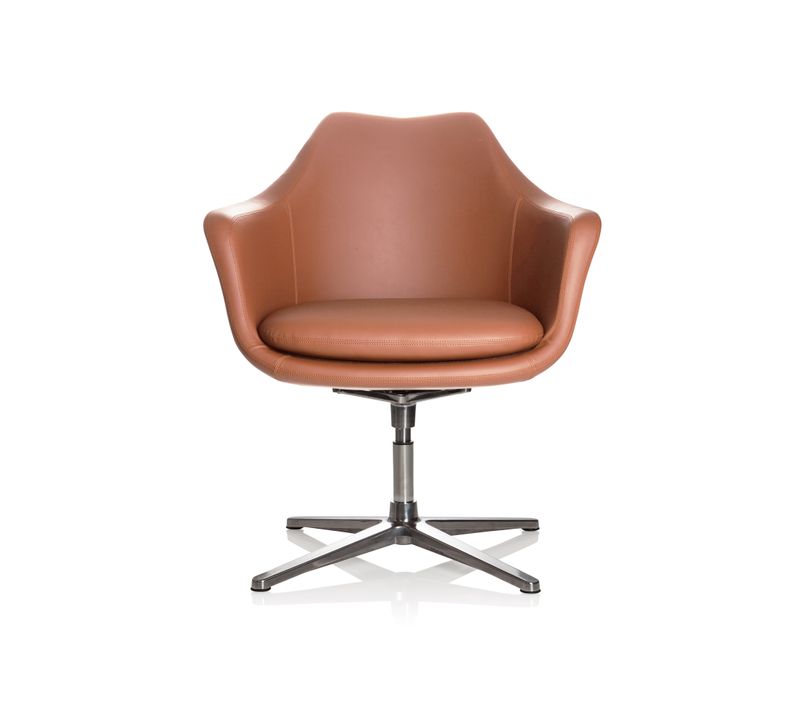 Fauteuils Lounges Artemia Simili Marron Accoudoirs Compris