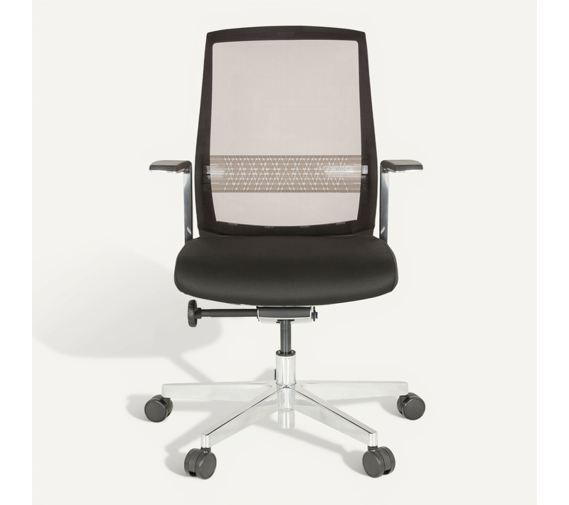 Fauteuil De Bureau Fountaine Pro Tissu / Tissu Maille Noir Accoudoirs Compris