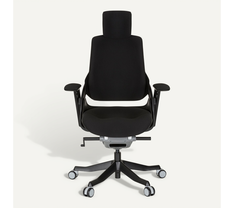 Fauteuil De Bureau Spektre Black Tissu Noir Accoudoirs "l" Fournis (réglables En Hauteur)