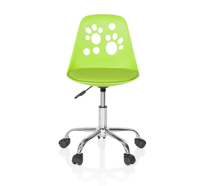 Chaise Pivotante Pour Des Enfants Fancy I Simili Vert Sans Accoudoirs
