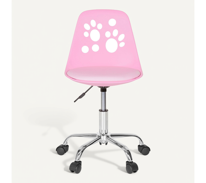 Chaise Pivotante Pour Des Enfants Fancy I Simili Rose Sans Accoudoirs