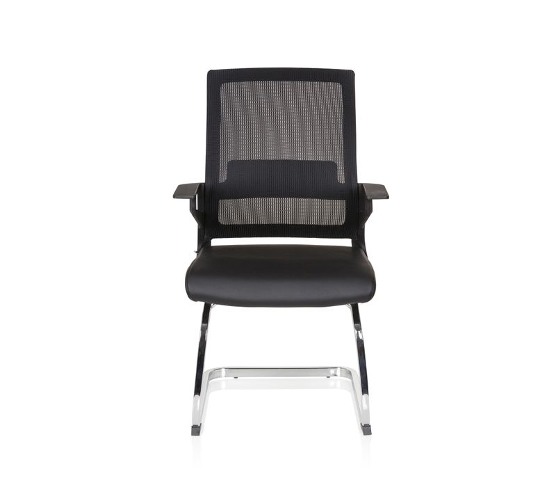Chaises Cantilever Inventor V Pro Simili/tissu à Maille Noir Accoudoirs Compris