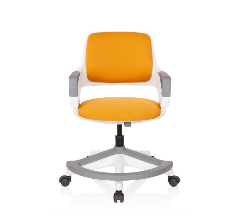 Chaise Pivotante Pour Des Enfants Kid Flex Tissu Orange Accoudoirs Compris