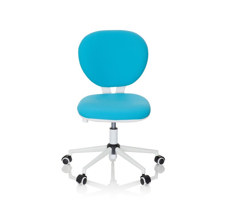 Chaise Pivotante Pour Enfants Kid Vivo Turquoise Tissu Sans Accoudoirs