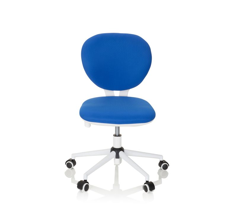 Chaise Pivotante Pour Des Enfants Kid Vivo Tissu Bleu Sans Accoudoirs