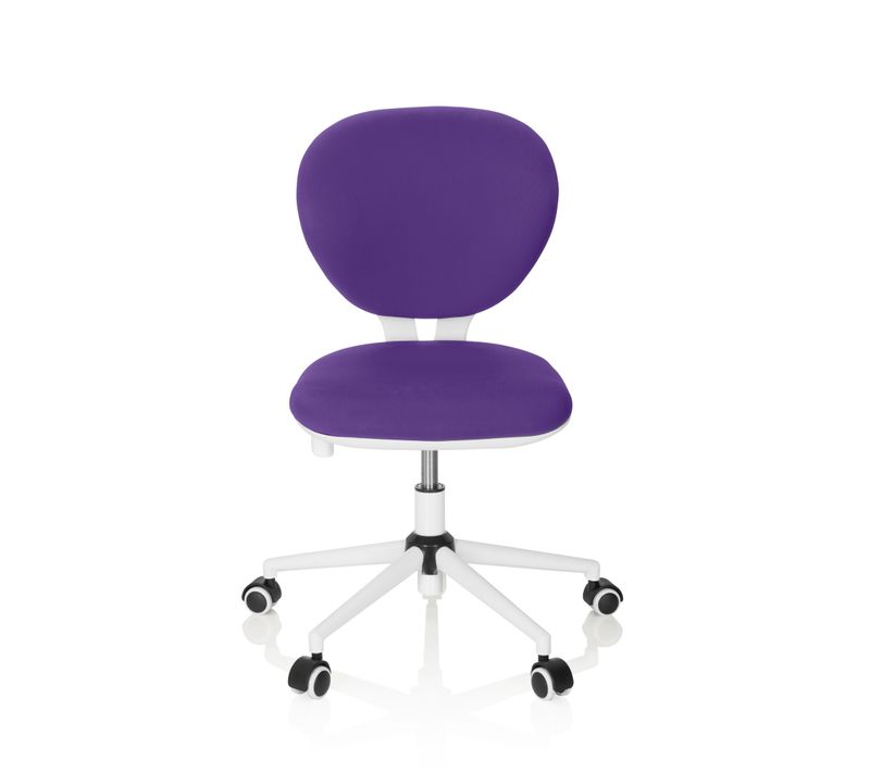 Chaise Pivotante Pour Des Enfants Kid Vivo Tissu Violet Sans Accoudoirs