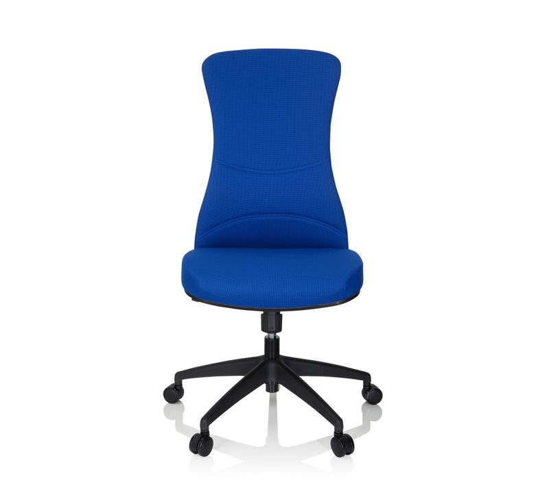 Fauteuil De Bureau Office Xt Tissu Bleu Sans Accoudoirs