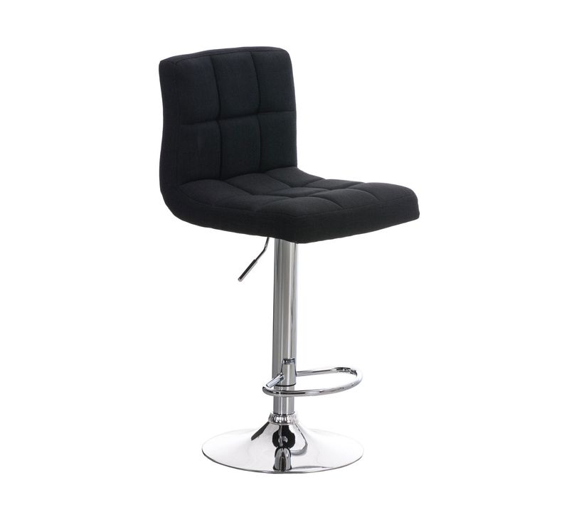 Tabouret De Bar Peru Revêtement Tissu Noir