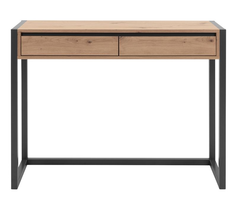Console 2 Tiroirs Chêne Artisan / Anthracite Denver