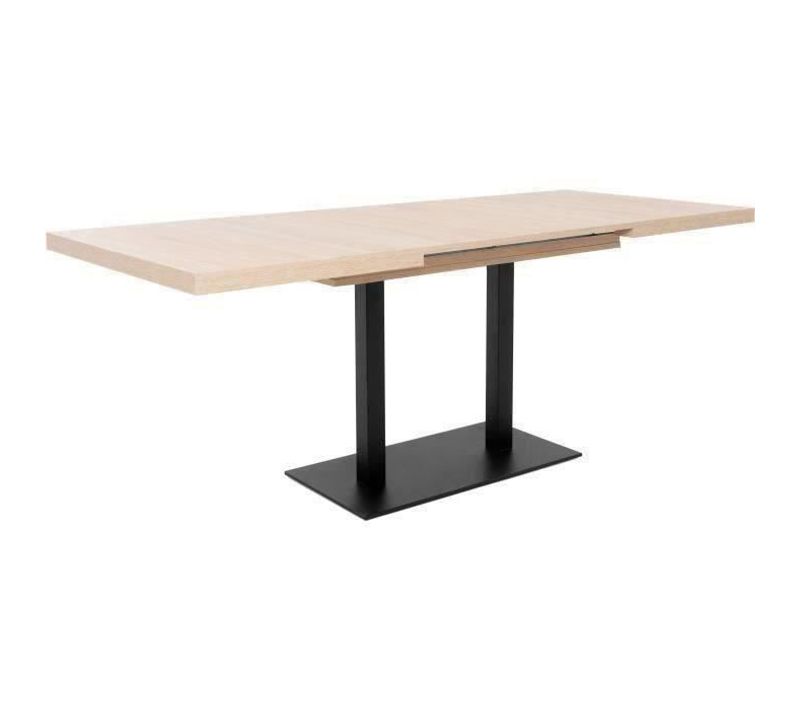Table à Manger Extensible - Rectangulaire - Décor Chene Sonoma -8/10 Personnes - 120-200xp 80xh 75