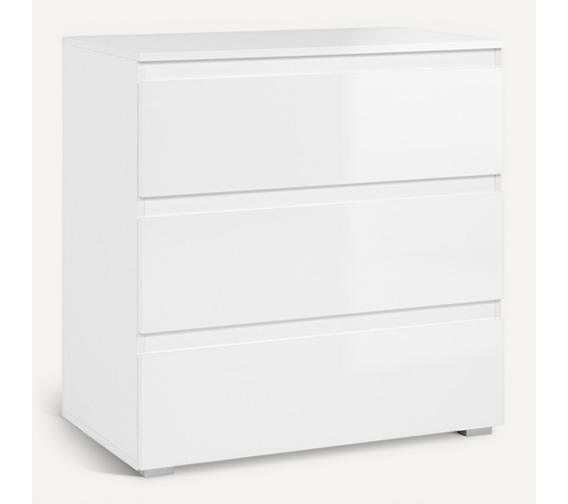 Commode 3 Tiroirs Capetown Blanc