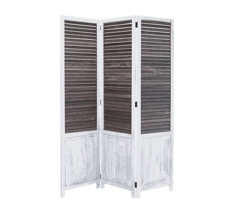 Paravent 3 Pans Bois Gris