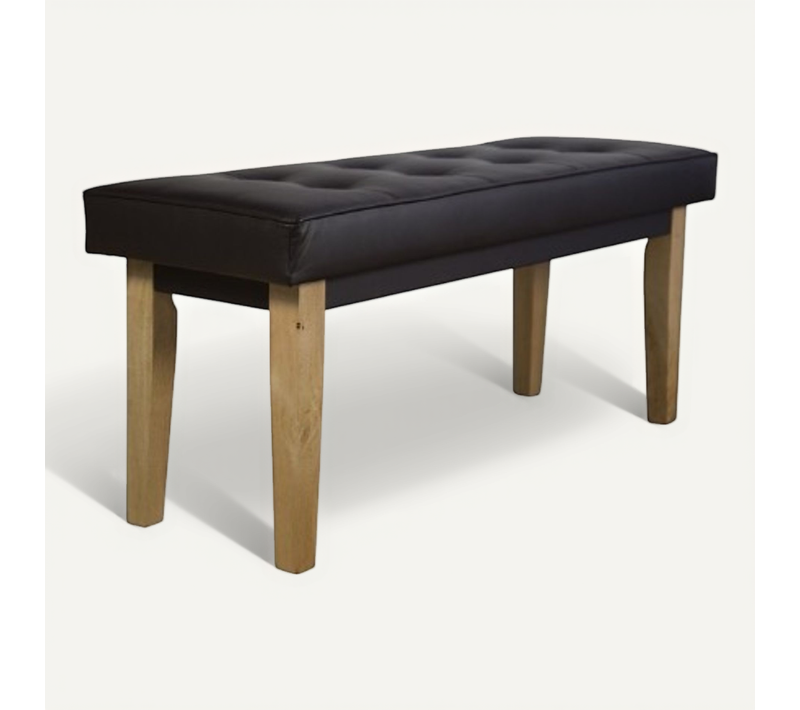 Banquette Latérale En Simili Cuir Marron Pvc 120 Cm