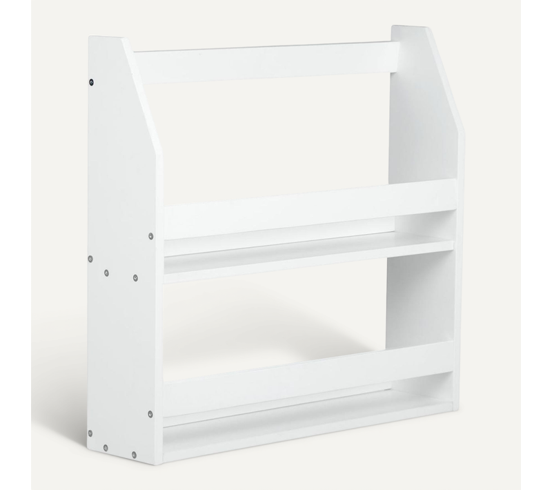 Etagère Murale Suspendue En Bois Blanc 64x60x16cm