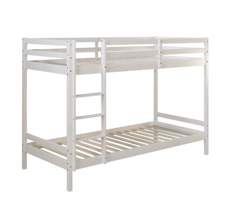 Lit Superposé Avec 2 Matelas Enfant 90x200 Cm