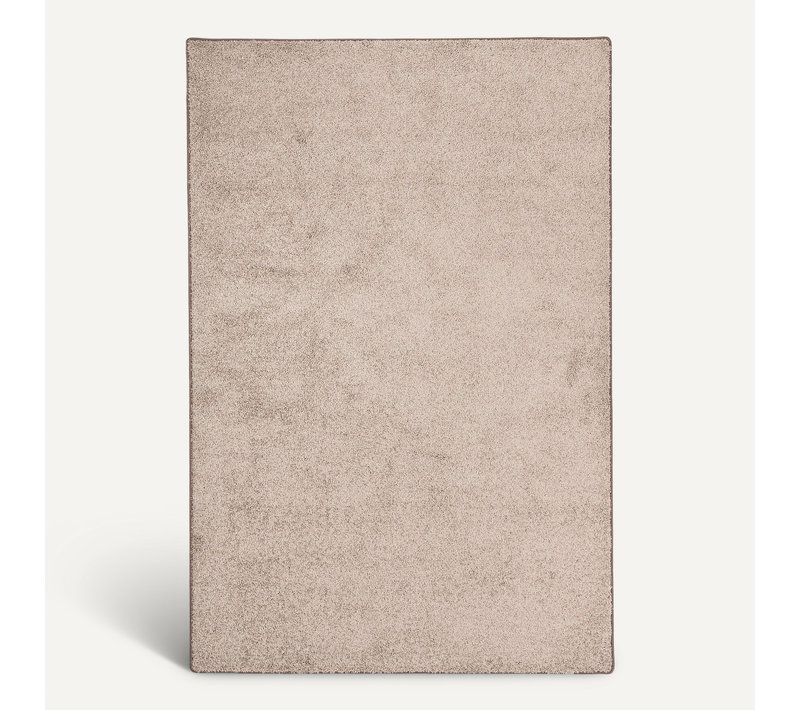 Tapis à Poils Longs Mona 133x133cm Taupe
