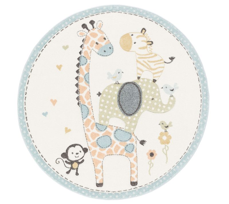 Tapis Maui Kids Pour Enfants Safari Rond 200cm