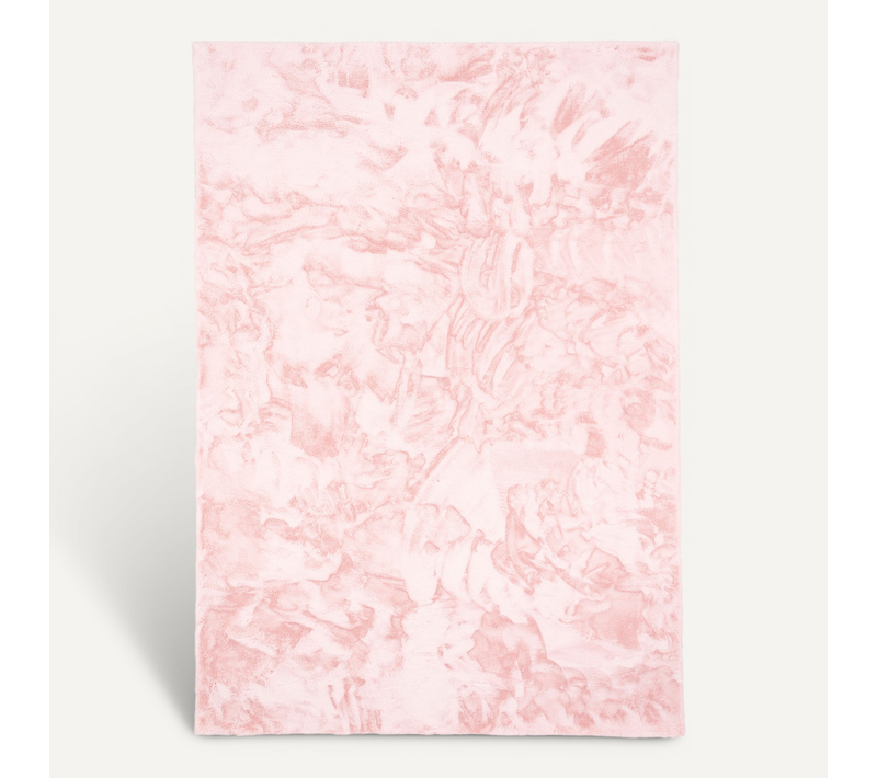 Tapis En Fourrure Plush 120x170cm Rose