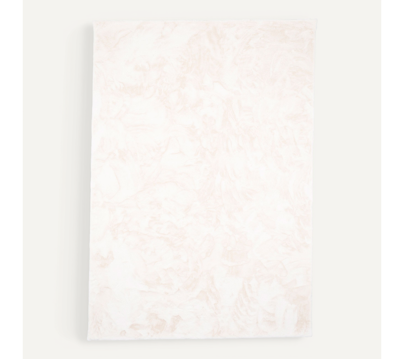 Tapis En Fourrure Plush 180x250cm Blanc