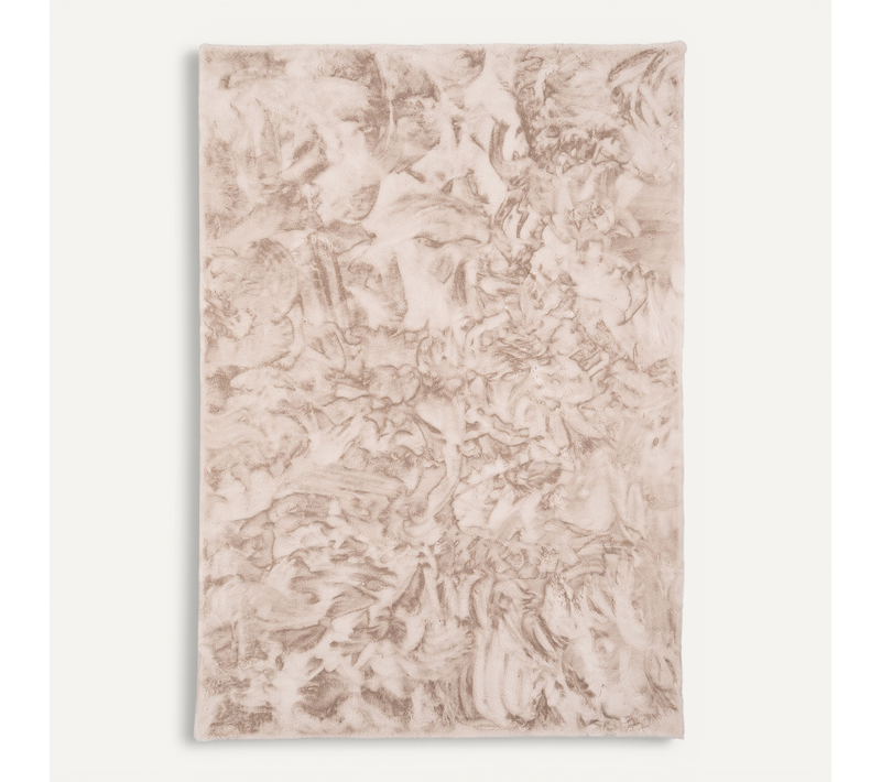 Tapis En Fourrure Plush 60x90cm Beige