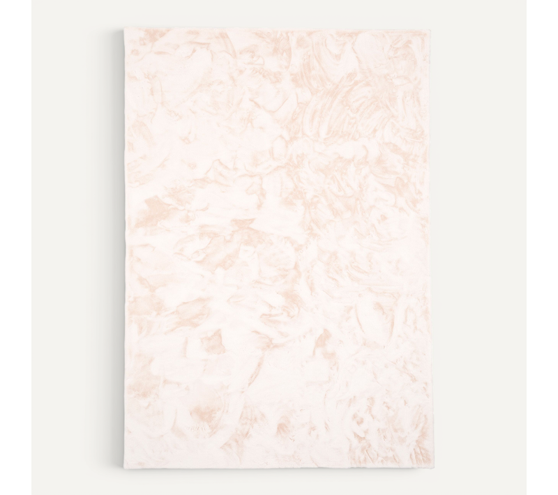 Tapis En Fourrure Plush 60x90cm Crème