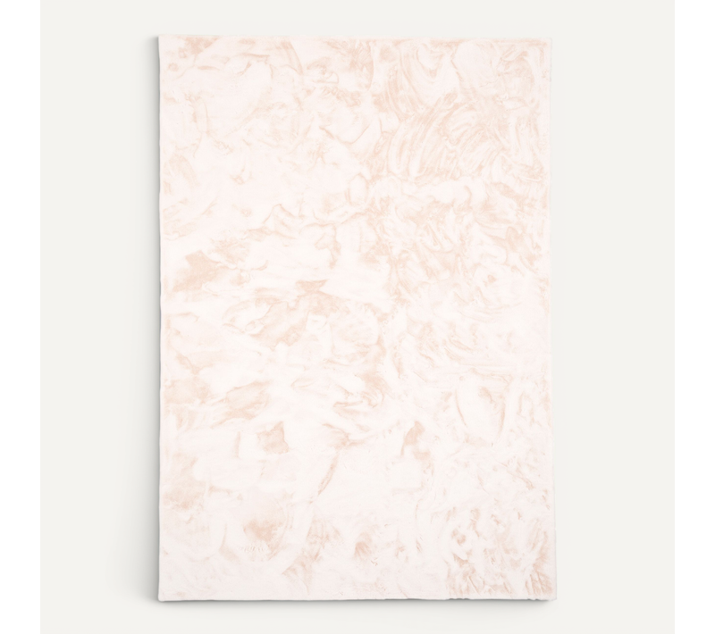 Tapis En Fourrure Plush 90x160cm Crème
