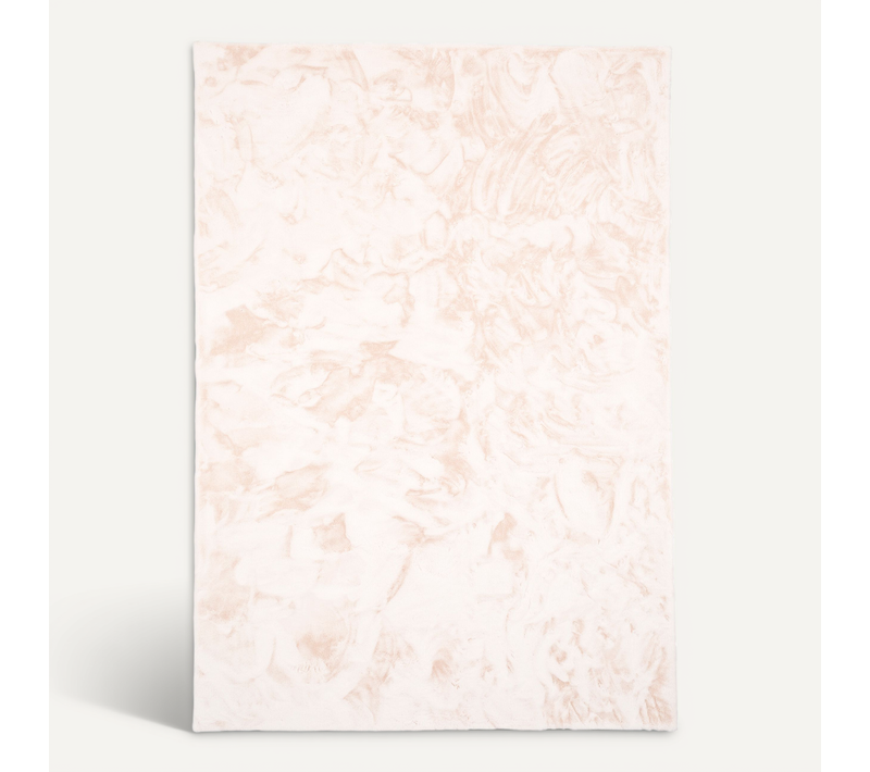 Tapis En Fourrure Plush 120x170cm Crème