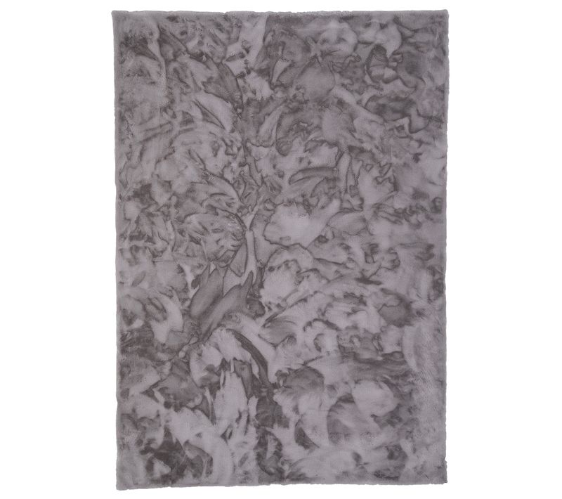 Tapis En Fourrure Plush 180x250cm Gris