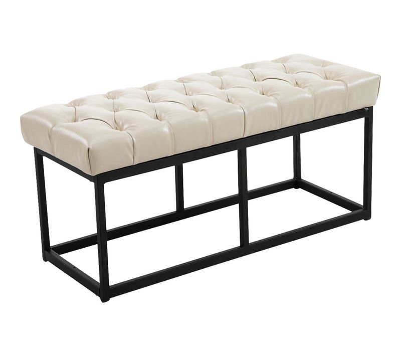 Banquette Amun B Similicuir Crème/100 Cm