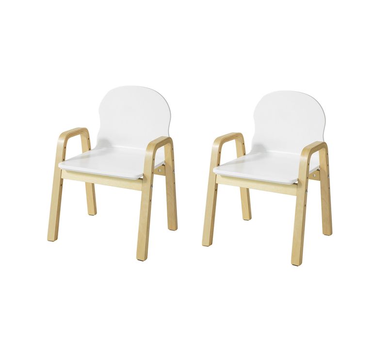 Lot De 2 Chaises Enfant Design, Fauteuil Pour Enfants Avec Accoudoirs Et Dossier,kmb24-wx2