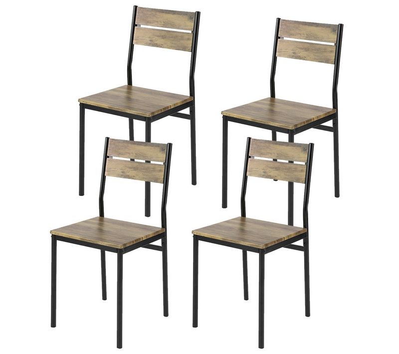 Lot De 4 Tabourets De Bar 39.5x45x82.5cm Fst72-nx4