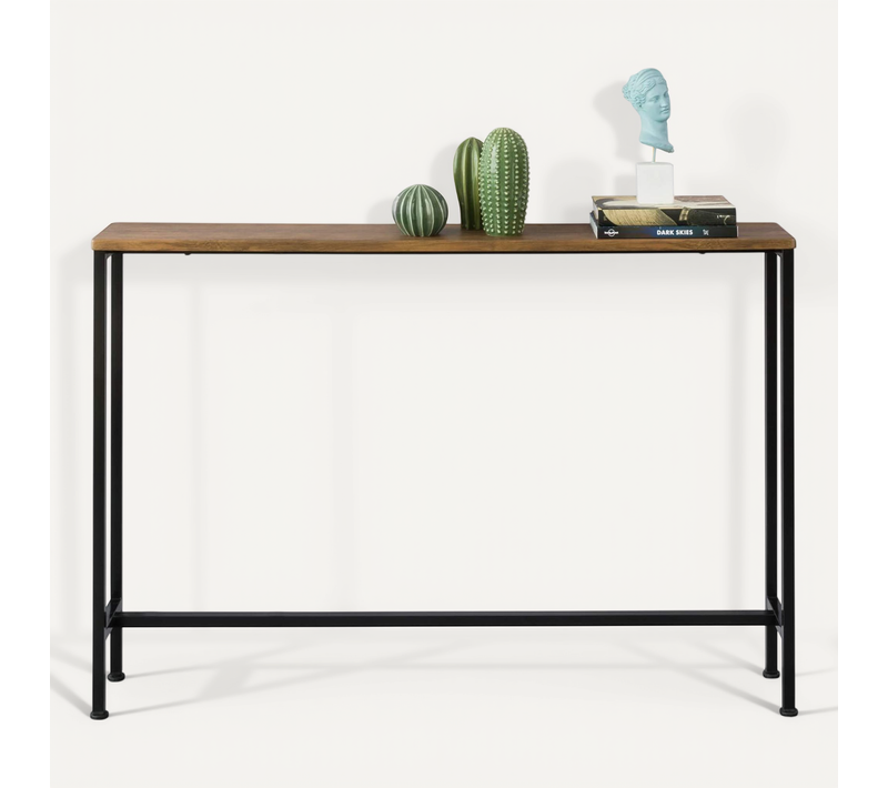 Fsb19-xl-n Table Console Table D'appoint Bout De Canapé Cadre Et 4 Pieds En Fer