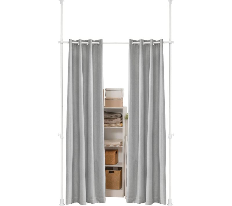 Tringle Séparateur De Pièces Rideau Télescopique Rideau Réglable Rideau Occultant, Kls12-hg