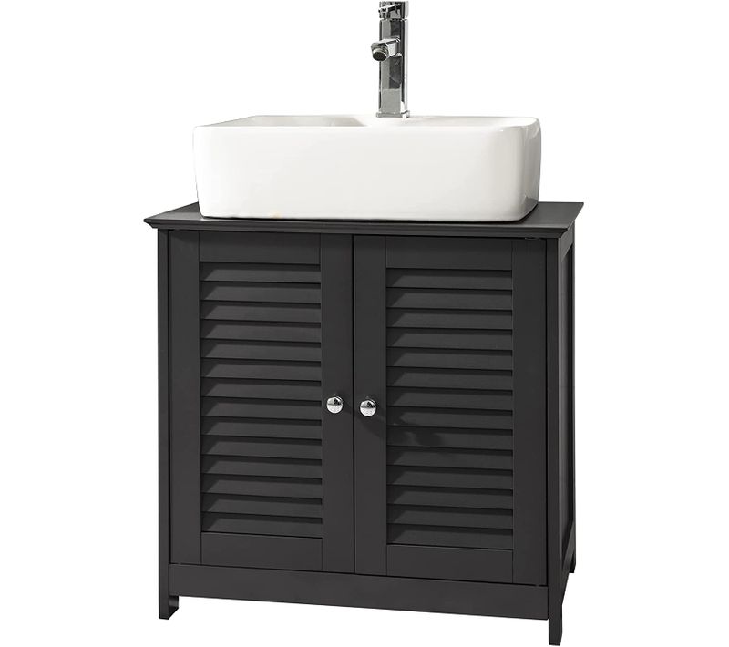 Meuble Sous-lavabo Meuble De Salle De Bain Vasque - 2 Portes Et 2 Étages à L’intérieur, Frg237-dg