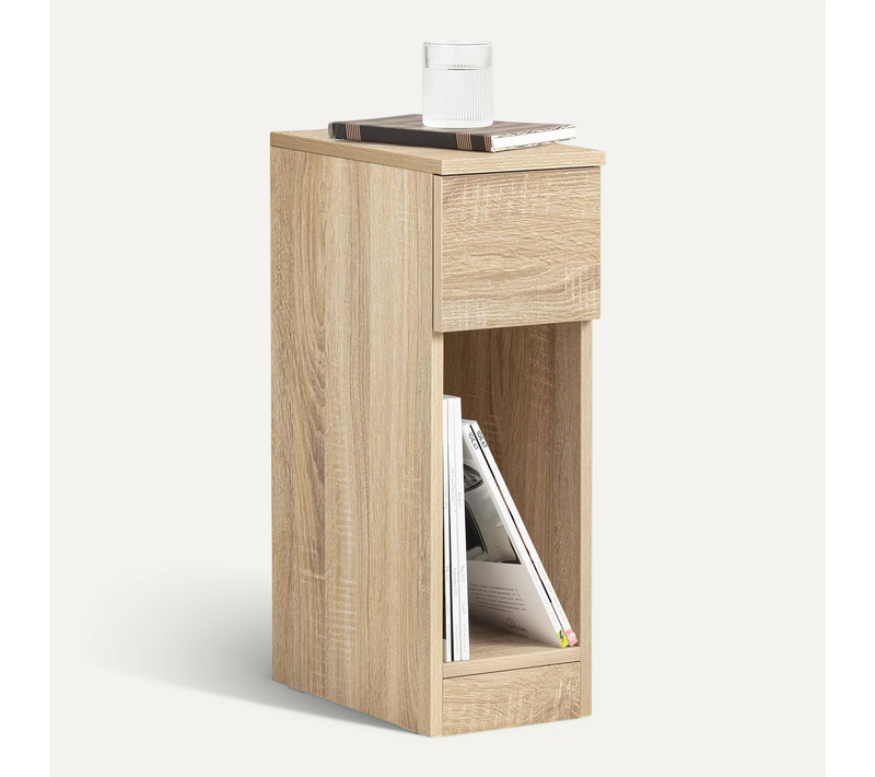 Table De Chevet Table De Nuit Bout De Canapé Table D'appoint Table Basse Avec Tiroir, Fbt111-n
