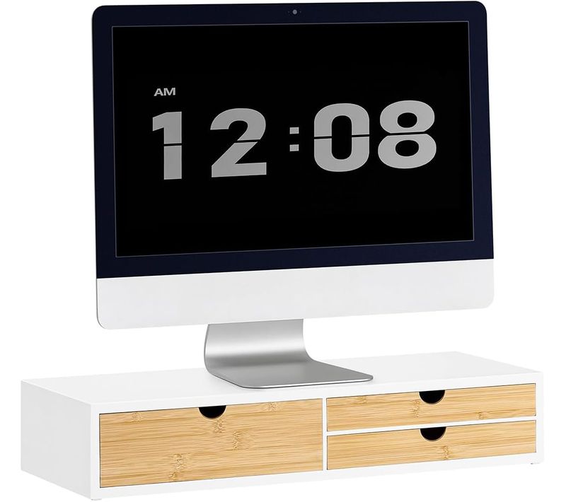 Réhausseur D'écran Support De Moniteur Écran Ergonomique Support Pour Écran D'ordinateur, Bbf11-wn