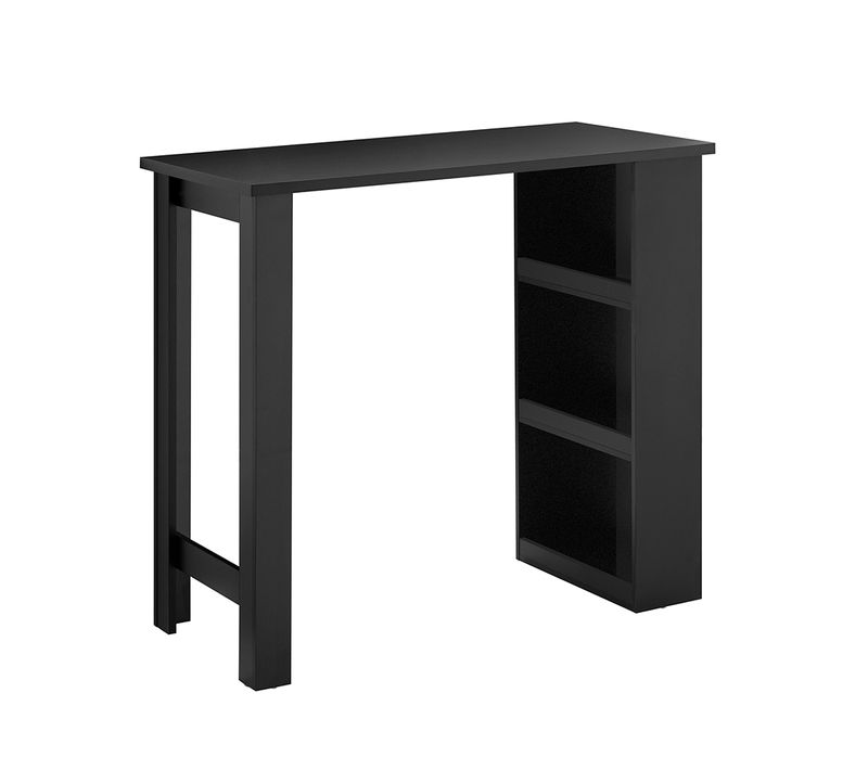 Sobuy Table De Bar Haute Pour Cuisine, Salon, Bureau - Noire