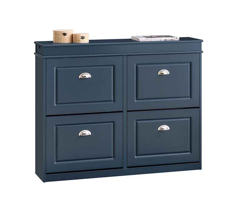 Rangement Chaussure, Meuble D'entrée, Meuble De Rangement à Chaussures Armoire, bleu, Fsr79-b
