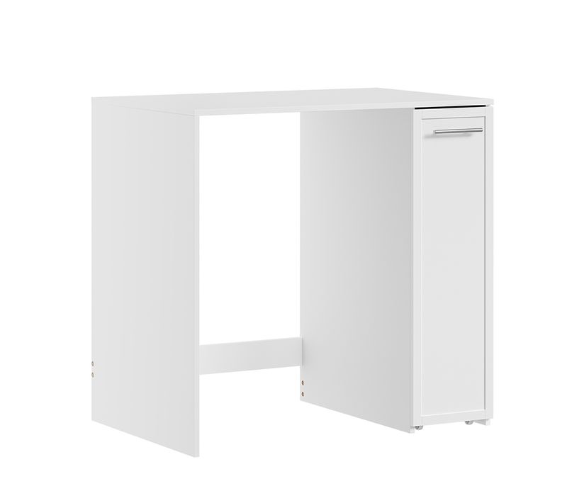 Meuble Sous-lave-linge Avec Roulettes Blanc 90x60x88cm BZr229-w