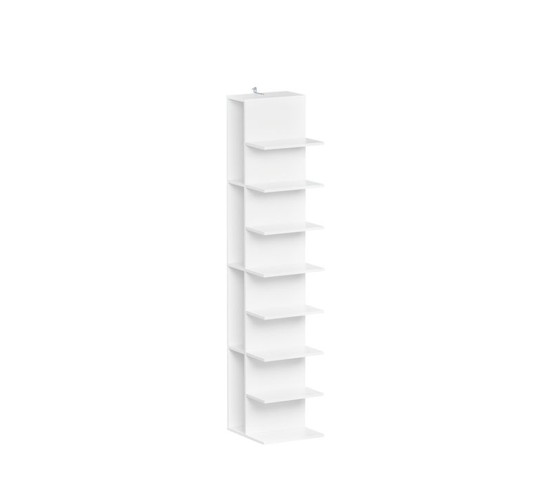 étagère Rangement Vertical Couleur Blanc 30x32.5x146.8cm Str14-h-w