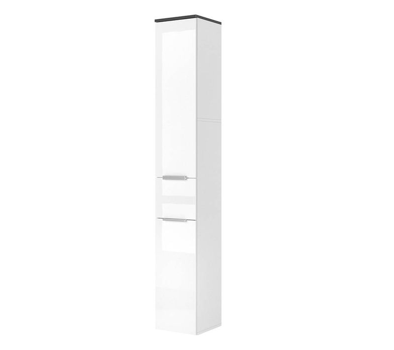 Colonne De Salle De Bain Otis, Blanc Haute Brillance, 30x190cm