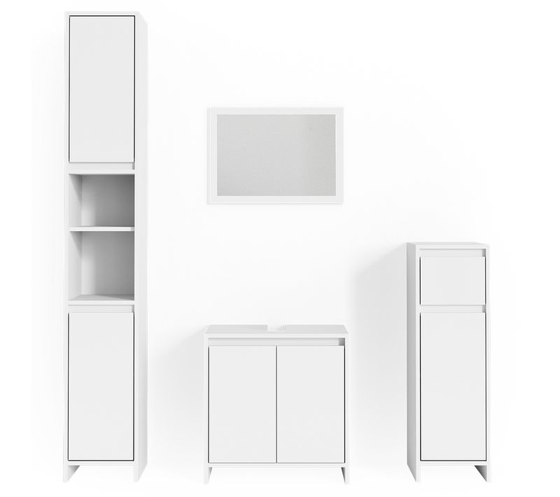 Meubles Bain Emma 31951 Blanc 4 Parties