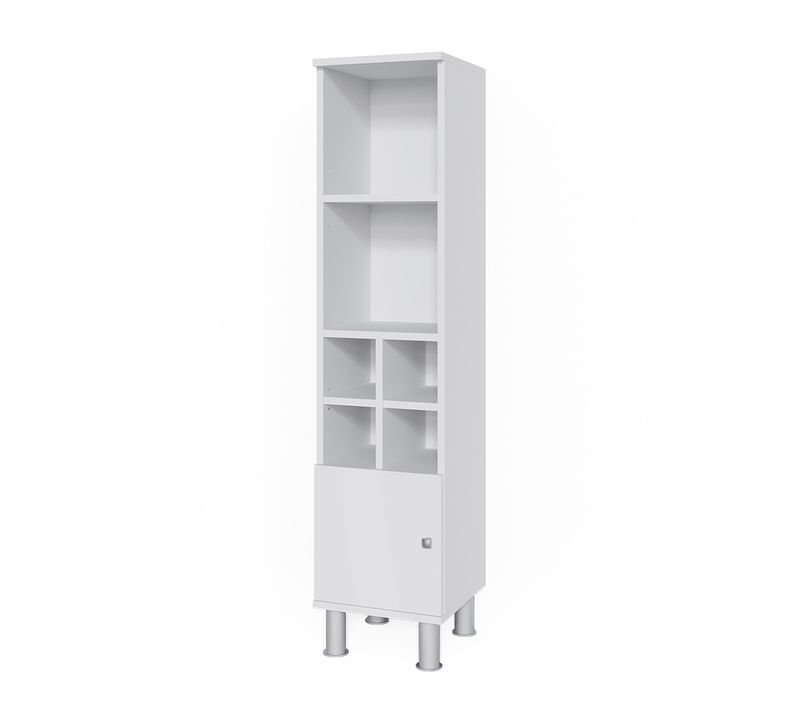 Colonne De Salle De Bain Fynn, Blanc, 30x130.6cm Petite Porte