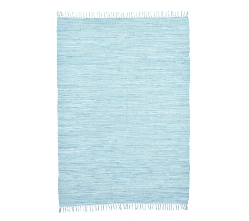 Tapis Réversible En Coton Happy Cotton 120x180 Cm - Bleu Clair
