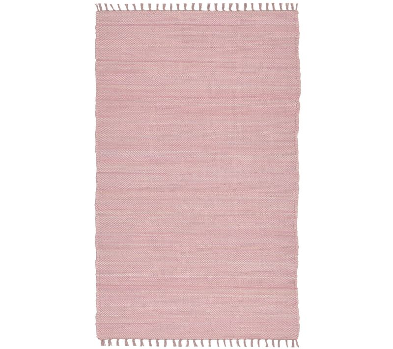 Tapis Réversible En Coton Happy Cotton 60x120 Cm - Rose