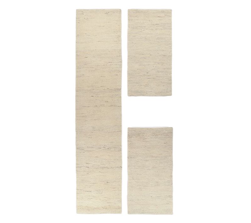 Tapis Berbère Original En Laine Hadj 70x620 Cm - Beige